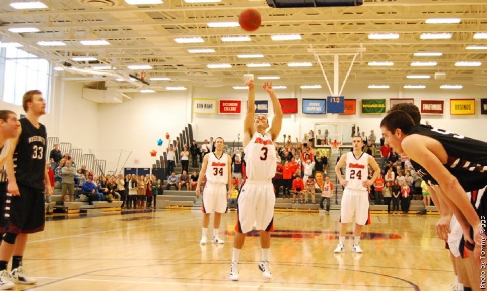 Photo of Weissman shooting free throw