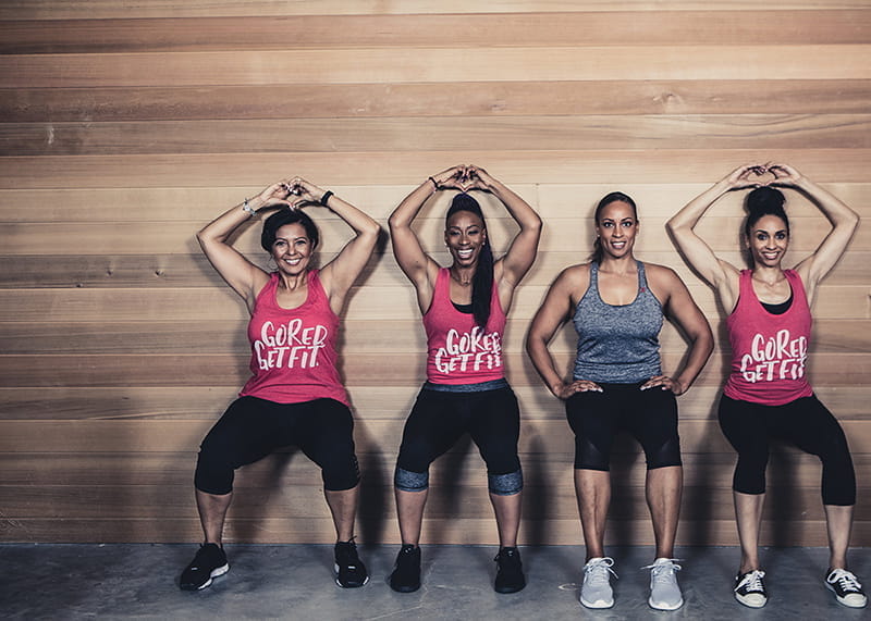 Go Red Get Fit group in gym