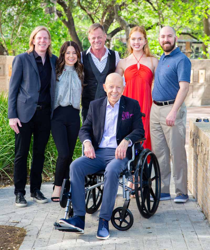 Cass Wheeler surrounded by family. (Photo courtesy of the Wheeler family)