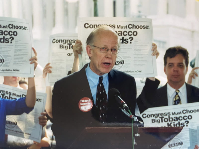 Cass Wheeler, pictured in 1998, took part of final negotiations for what became known as the Big Tobacco Master Settlement Agreement. (Photo courtesy of the Wheeler family)