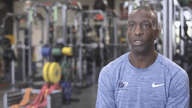 Michael Johnson describes his stroke.