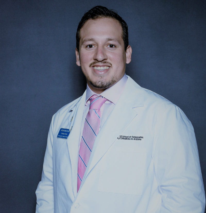 Esteban Rios did not plan on becoming a doctor when he was growing up in California's San Joaquin Valley. Now, he's studying osteopathic medicine in Arizona. (Photo courtesy of Esteban Rios)