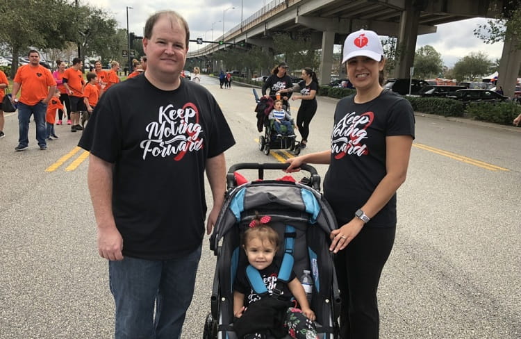 Alyssa Duane with Kevin and Maggie at Heart Walk