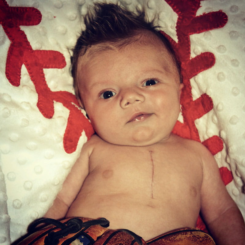 To combat feeling frazzled, Jamie learned to savor Jackson's smiles and laughs. (Photo courtesy of the Dawson family)