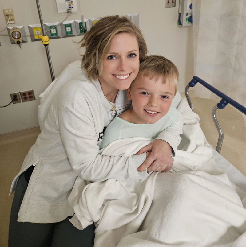 Always nurturing, Jamie Dawson eagerly helps other heart moms cope with the challenges of raising their heart warriors. (Photo courtesy of the Dawson family)