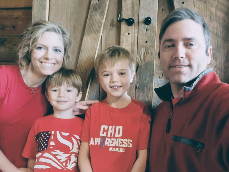 The Dawson family, from left: Jamie, Cooper, Jackson and Layne. (Photo courtesy of the Dawson family)