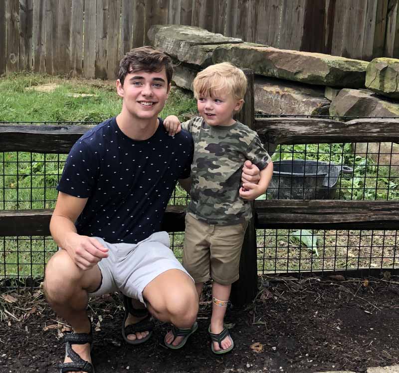 Jackson Dawson (right) and his Uncle Max. (Photo courtesy of the Dawson family)