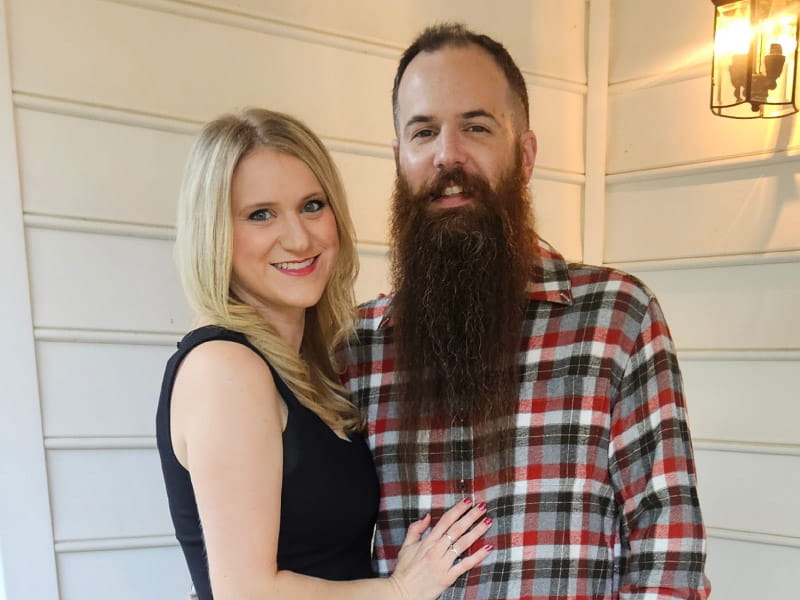 Brooke Jones (left) and her husband, Rob. In 2021, Brooke's heart stopped while she was in the bathroom. Within a minute, Rob found her and called 911. (Photo courtesy of Brooke Jones)