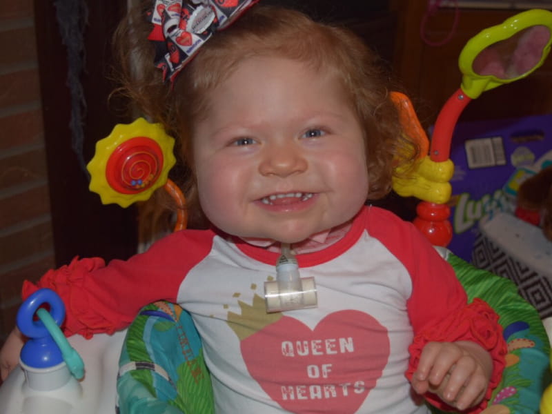 Tessa Agnoli, now 2, has had four open-heart surgeries and a heart transplant. (Photo courtesy of Courtney Agnoli)