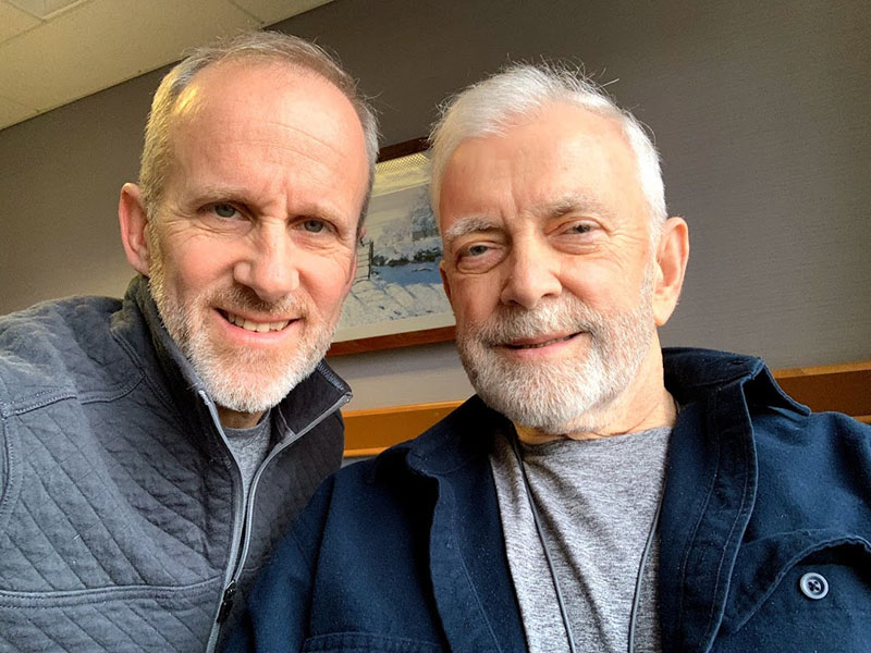 Tim (left) and Dick Connery are closer than ever after helping each other recover from their respective setbacks. (Photo courtesy of Tim Connery)