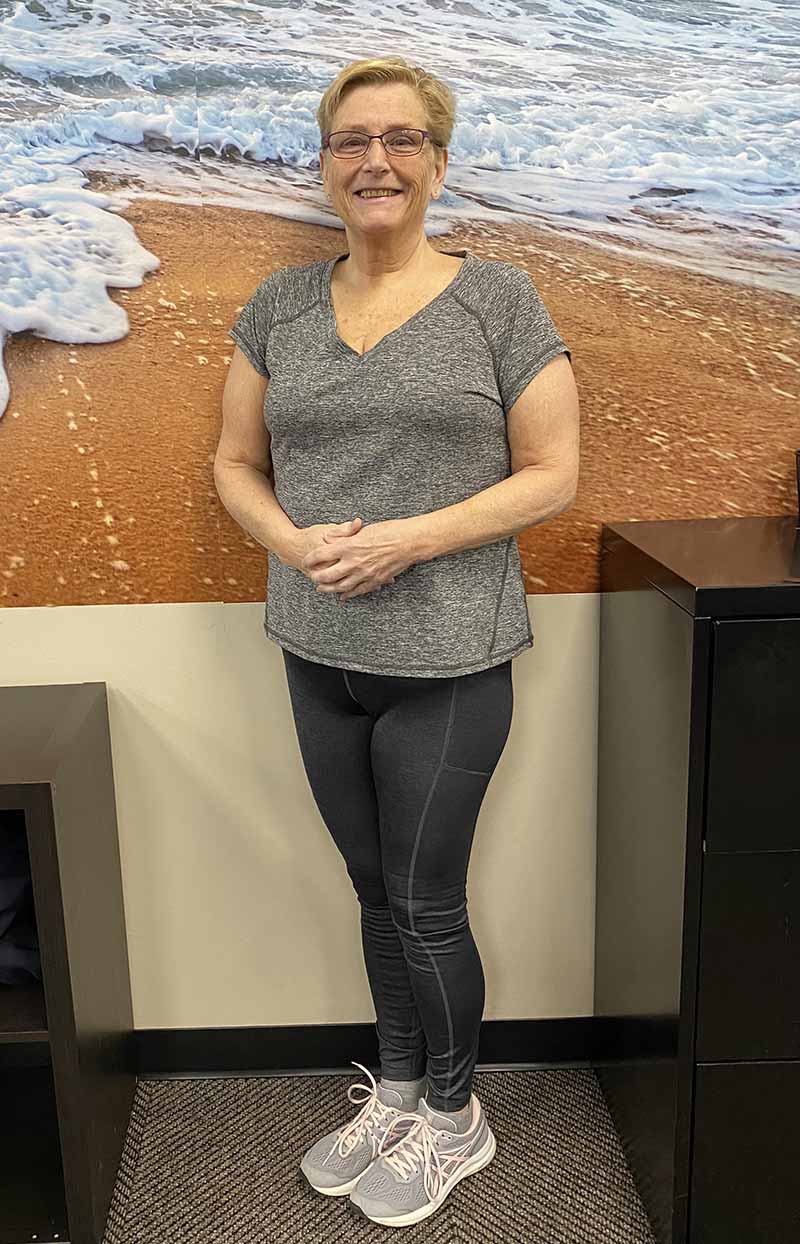 Dottie Lewis at the gym. (Photo courtesy of Dottie Lewis)