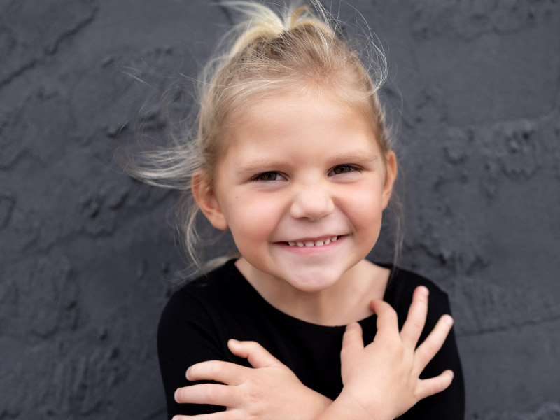 Congenital heart defect and open-heart surgery survivor, Laney Lyon. (Photo by Kathryn Whitworth Photography)