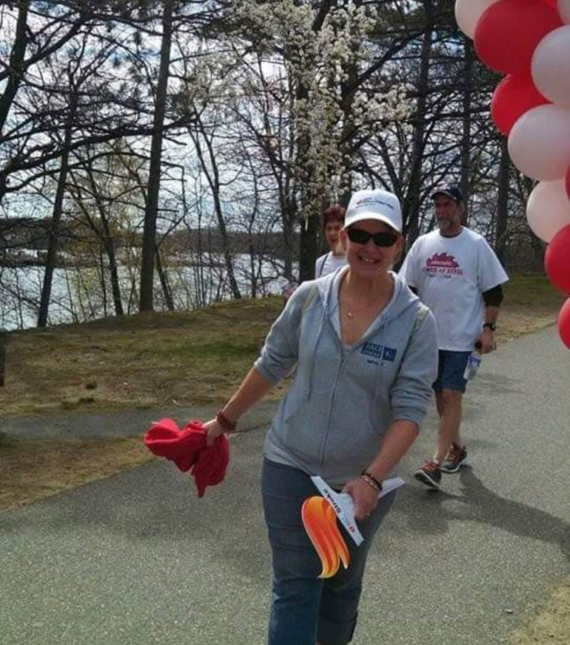 Rachel Henry at the Central Massachusetts Heart & Stroke Walk in 2015. (Photo courtesy of Rachel Henry)