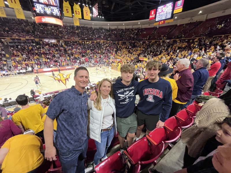 Marcie Westwater with her husband, Mark Christofferson, and their sons. (Photo courtesy of Marci Westwater)