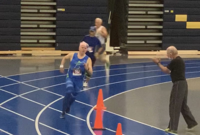 Dan Williams got back into running and started competing in track events at a local club. (Photo courtesy of Dan Williams)