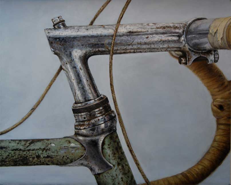 Jared Hankins painting titled Bike Bars