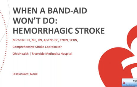When a Bandage Won’t Do: Hemorrhagic Stroke picture