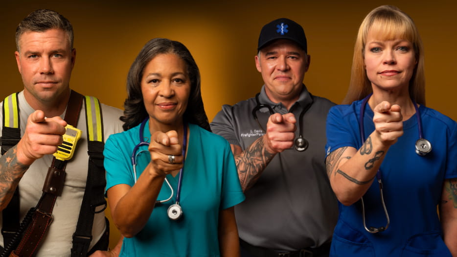 four professional first responders