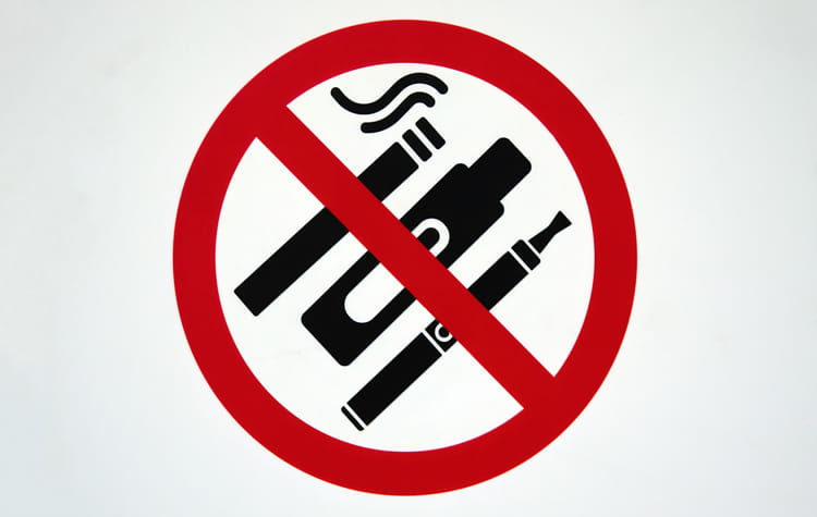 No tobacco products allowed sign