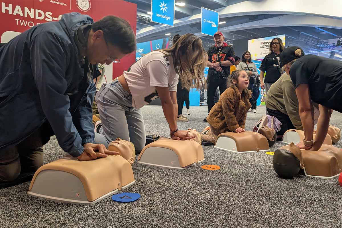 Record Breaking Hands-Only CPR Training at the NFL Draft