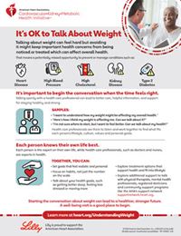 It's OK to Talk about Weight fact sheet