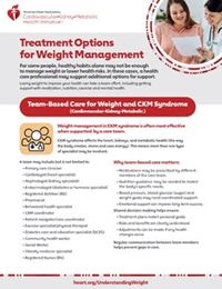 Treatment Options for Weight Management fact sheet