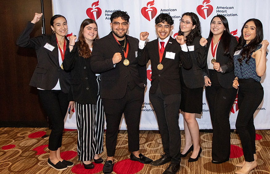 a group of AHA's Hispanic Serving Institutions Scholars Program 2021 scholars