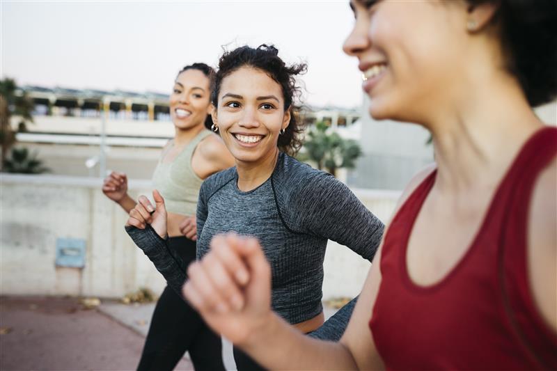 Three woman workingout