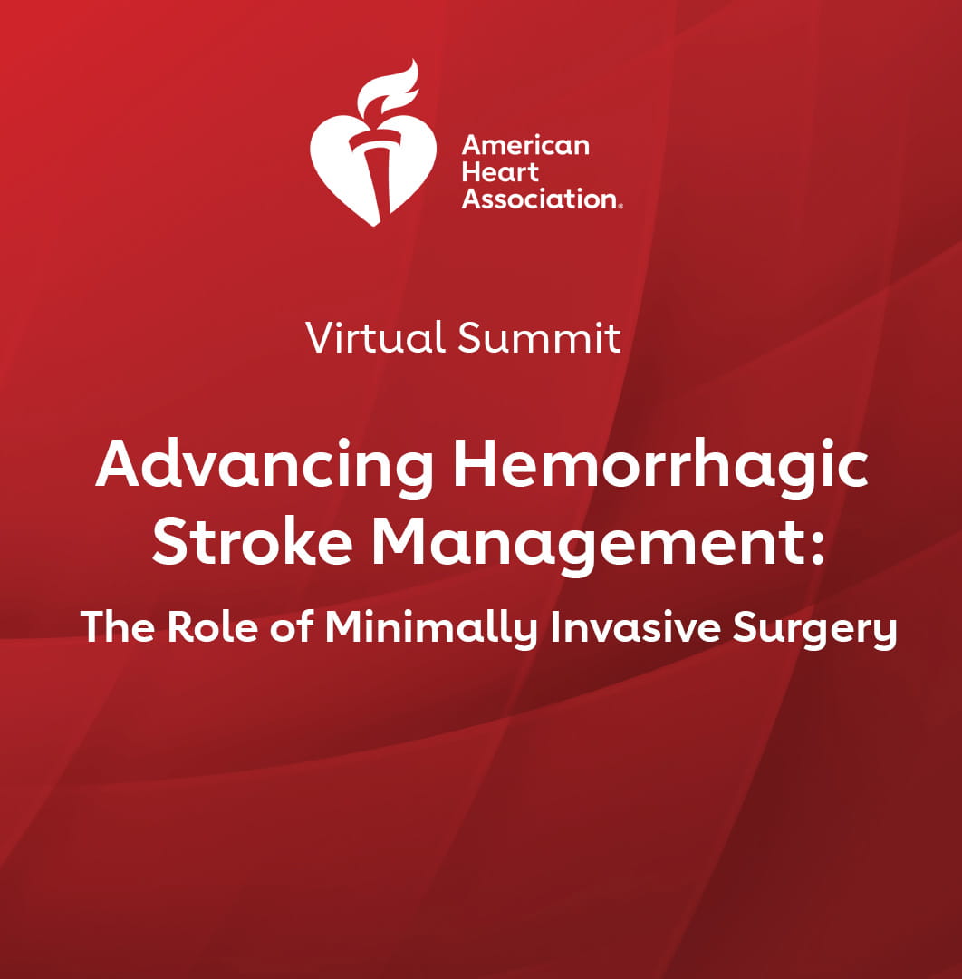 Advancing Hemorrhagic Stroke Management title slide
