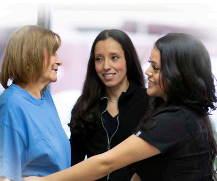 Group of women standing and talking